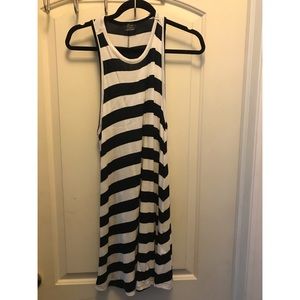 Racerback Zara Navy and White Striped Small Dress